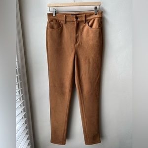 Ann Taylor New Faux Suede High Waist Pants 6